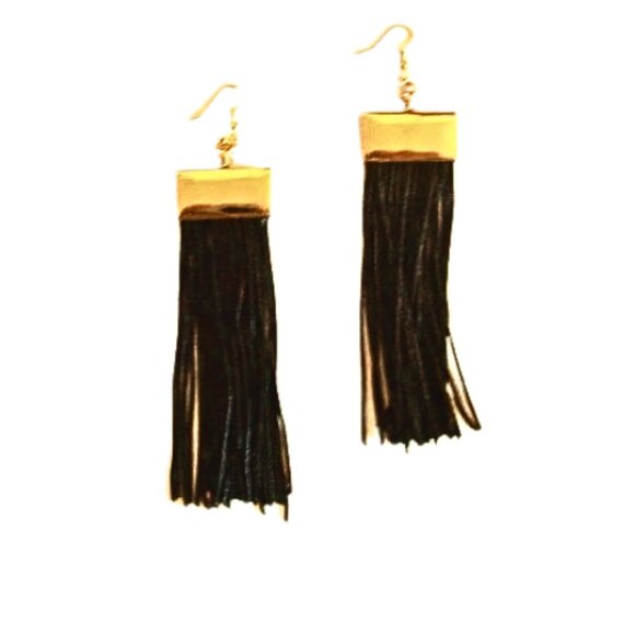 DISCREET CAPTIVE FUN HEAVY TASSEL EARRINGS - Picture 4 of 4